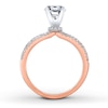 Thumbnail Image 2 of Previously Owned Natalie K Ring Setting 1/3 ct tw Diamonds 14K Two-Tone Gold