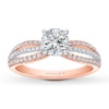 Thumbnail Image 3 of Previously Owned Natalie K Ring Setting 1/3 ct tw Diamonds 14K Two-Tone Gold