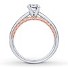 Thumbnail Image 2 of Previously Owned Diamond Bridal Setting 1/2 carat tw Round-cut 14K Two-Tone Gold