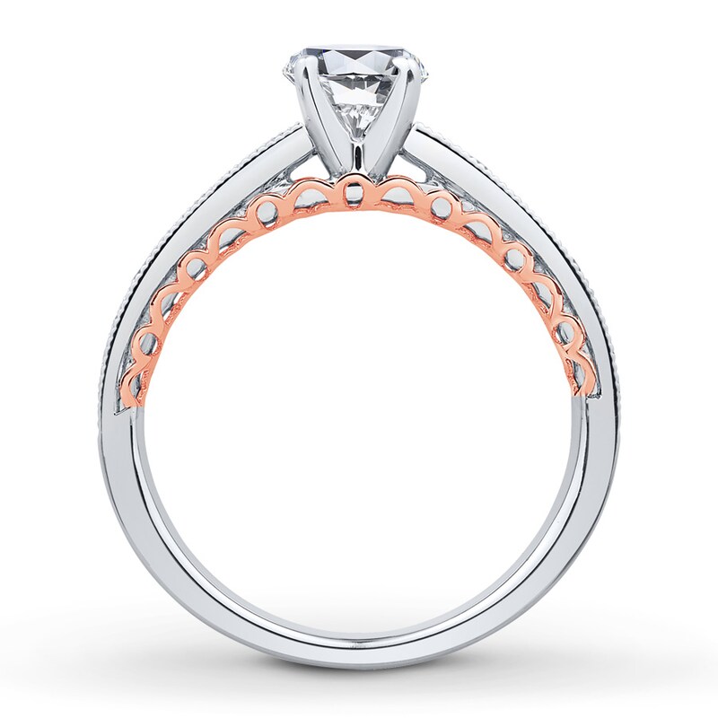 Main Image 2 of Previously Owned Diamond Bridal Setting 1/2 carat tw Round-cut 14K Two-Tone Gold