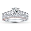 Thumbnail Image 3 of Previously Owned Diamond Bridal Setting 1/2 carat tw Round-cut 14K Two-Tone Gold
