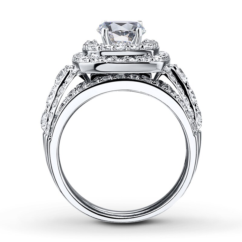 Main Image 2 of Previously Owned Diamond Bridal Setting 1-7/8 ct tw Round 14K White Gold