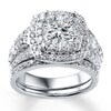 Thumbnail Image 3 of Previously Owned Diamond Bridal Setting 1-7/8 ct tw Round 14K White Gold