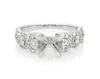 Thumbnail Image 1 of Previously Owned Diamond Twist Shank Engagement Ring Setting 7/8 ct tw 14K White Gold
