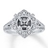 Thumbnail Image 1 of Previously Owned Diamond Ring Setting 1/2 ct tw Round-cut 14K White Gold