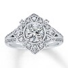 Thumbnail Image 3 of Previously Owned Diamond Ring Setting 1/2 ct tw Round-cut 14K White Gold