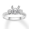 Thumbnail Image 1 of Previously Owned Diamond Engagement Ring Setting 1/3 Carat tw 14K White Gold