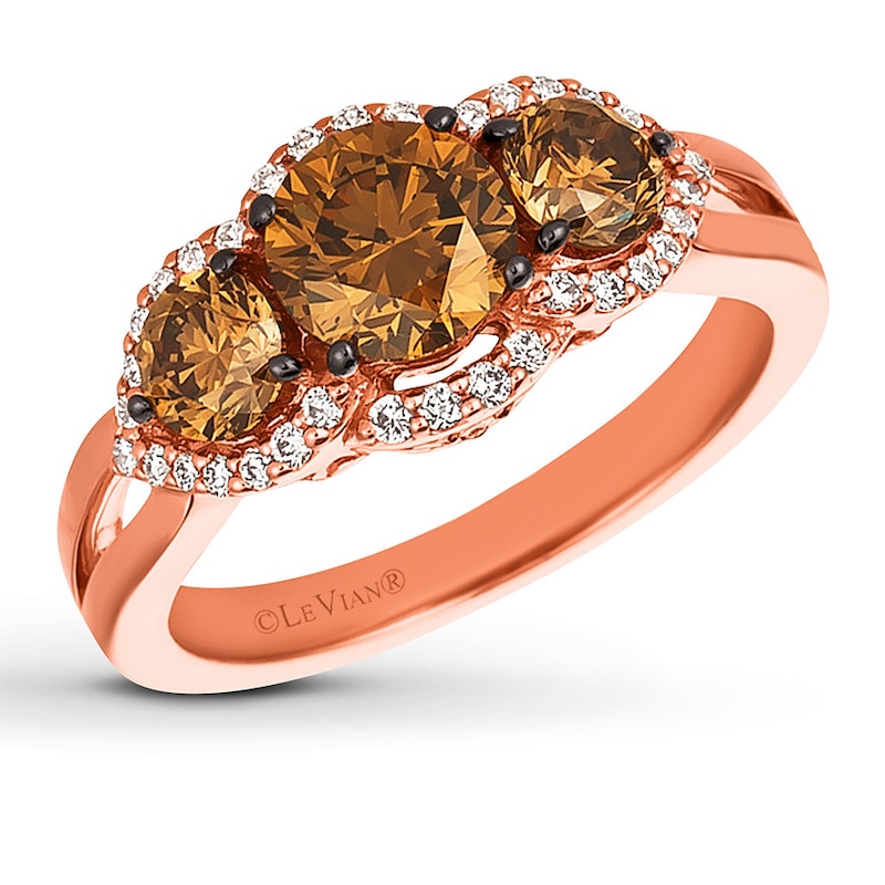 Main Image 1 of Previously Owned Le Vian Diamond Ring 1-7/8 ct tw 14K Strawberry Gold