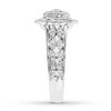 Thumbnail Image 2 of Previously Owned Diamond Engagement Ring 3/4 ct tw Round-cut 14K White Gold