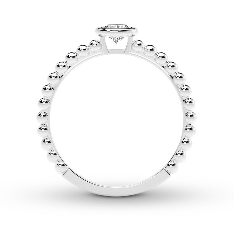 Main Image 3 of Previously Owned Forevermark Tribute Diamond Ring 1/4 carat tw 18K White Gold