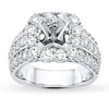 Thumbnail Image 0 of Previously Owned Diamond Ring Setting 2 ct tw Round 18K White Gold