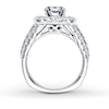Thumbnail Image 1 of Previously Owned Diamond Ring Setting 2 ct tw Round 18K White Gold