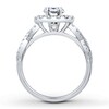 Thumbnail Image 2 of Previously Owned Colorless Diamond Ring Setting 3/4 ct tw Round 14K White Gold