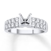 Thumbnail Image 1 of Previously Owned Diamond Ring Setting 3/4 ct tw Round 14K White Gold/Platinum