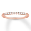 Thumbnail Image 1 of Previously Owned Diamond Anniversary Band 1/10 ct tw Round-cut 10K Rose Gold