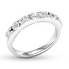 Thumbnail Image 4 of Previously Owned Diamond Anniversary Band 1/5 ct tw Bezel-set 10K White Gold