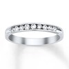 Thumbnail Image 1 of Previously Owned Diamond Wedding Band 1/4 ct tw Round-cut 10K White Gold