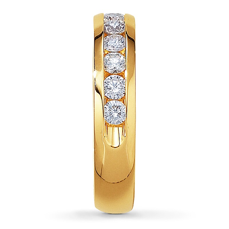 Main Image 3 of Previously Owned Diamond Anniversary Ring 1 ct tw Round-cut 14K Yellow Gold