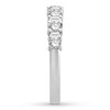 Thumbnail Image 3 of Previously Owned Diamond Anniversary Band 1 ct tw Round/Baguette 14K White Gold