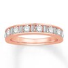 Thumbnail Image 1 of Previously Owned Diamond Anniversary Band 1 ct tw Round/Baguette 14K Rose Gold