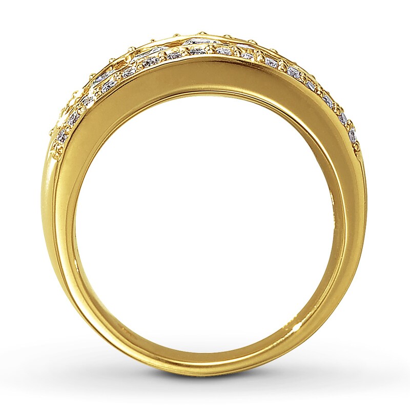 Main Image 2 of Previously Owned Diamond Anniversary Ring 1 ct tw Round-cut 14K Yellow Gold