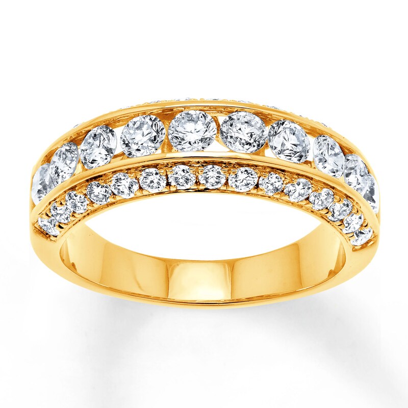 Main Image 1 of Previously Owned Diamond Anniversary Band 2 ct tw Round-cut 14K Yellow Gold