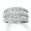 Thumbnail Image 1 of Previously Owned Diamond Anniversary Ring 2-1/2 cttw Princess/Round 14K Gold