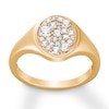 Thumbnail Image 1 of Previously Owned House of Virtruve Signet Ring 1/2 ct tw Diamonds 14K Yellow Gold