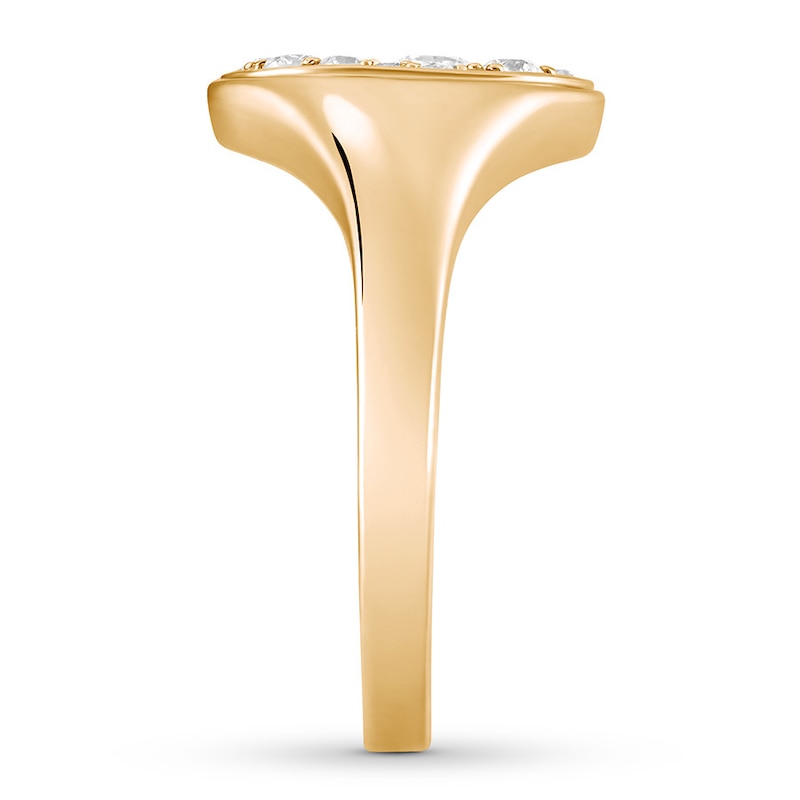 Main Image 3 of Previously Owned House of Virtruve Signet Ring 1/2 ct tw Diamonds 14K Yellow Gold