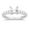 Thumbnail Image 1 of Previously Owned Colorless Diamond Engagement Ring Setting 7/8 ct tw Round 14K White Gold