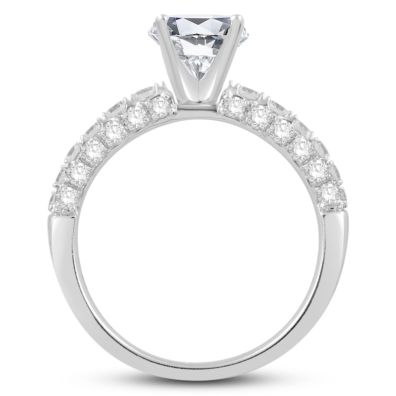 Main Image 2 of Previously Owned Colorless Diamond Engagement Ring Setting 7/8 ct tw Round 14K White Gold