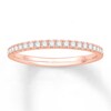 Thumbnail Image 1 of Previously Owned Colorless Diamond Band 1/4 ct tw Round-cut 14K Rose Gold