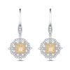 Thumbnail Image 1 of Previously Owned Diamond Earrings 1 5/8 ct tw Round/Cushion Two-Tone Gold