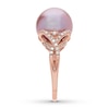 Thumbnail Image 3 of Previously Owned Honora Cultured Pearl Ring 1/2 carat tw Diamonds 14K Rose Gold