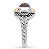 Thumbnail Image 3 of Previously Owned Smoky Quartz Ring 1/5 ct tw Diamonds Sterling Silver/14K Gold