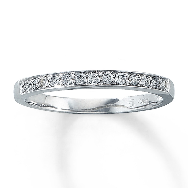 Main Image 1 of Previously Owned Diamond Anniversary Band 1/8 ct tw Round-cut 14K White Gold