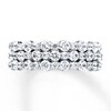 Thumbnail Image 1 of Previously Owned Diamond Anniversary Band 1-1/2 ct tw Round-cut 14K White Gold