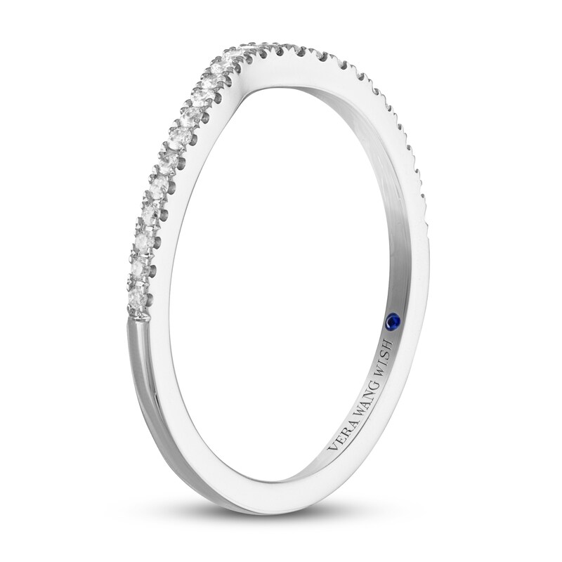 Main Image 2 of Previously Owned Vera Wang WISH Diamond Wedding Band 1/6 ct tw 14K White Gold
