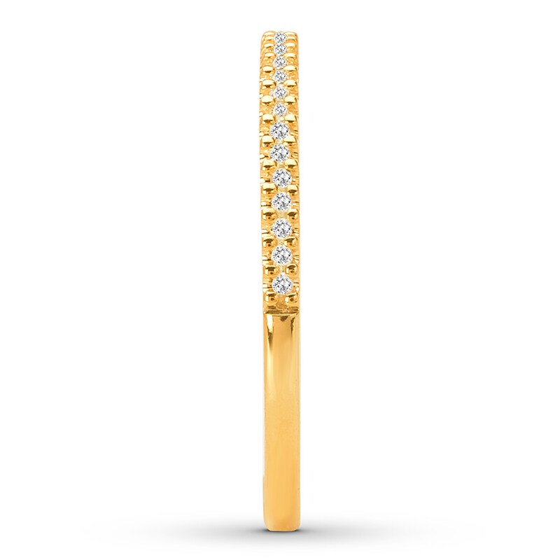 Main Image 3 of Previously Owned Diamond Anniversary Band 1/15 ct tw Round-cut 14K Yellow Gold