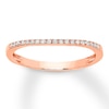 Thumbnail Image 1 of Previously Owned Diamond Wedding Band 1/10 ct tw Round-cut 14K Rose Gold