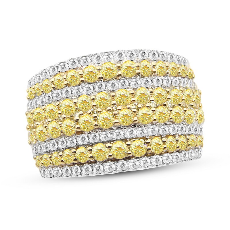 Main Image 1 of Previously Owned Diamond Anniversary Ring 2 ct tw White/Yellow 14K Yellow Gold
