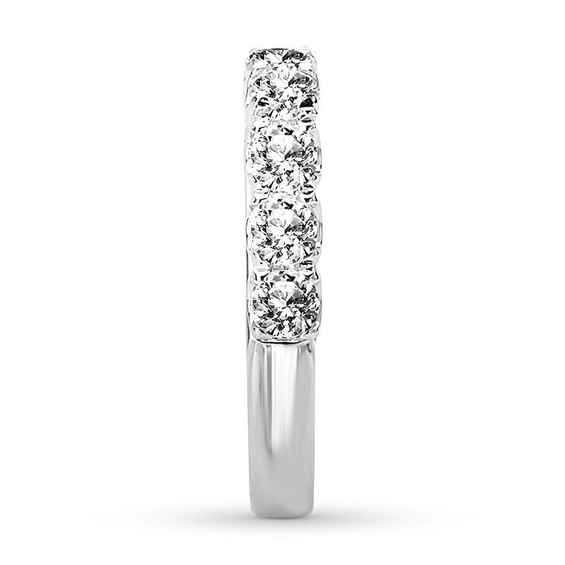 Main Image 3 of Previously Owned Diamond Wedding Band 7/8 carat tw Round 14K White Gold