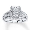 Thumbnail Image 1 of Previously Owned Diamond Ring 1 ct tw Princess-cut 14K White Gold