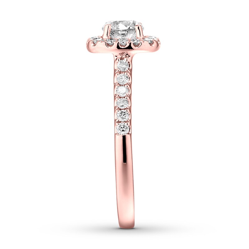 Main Image 2 of Previously Owned Diamond Engagement Ring 3/4 ct tw Round 14K Rose Gold