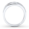 Thumbnail Image 2 of Previously Owned Men's Diamond Band 1 ct tw Round-cut 14K White Gold
