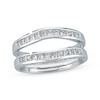 Thumbnail Image 1 of Previously Owned Diamond Enhancer Ring 3/4 ct tw Round/Princess-cut 14K White Gold