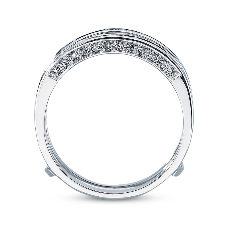 Main Image 2 of Previously Owned Diamond Enhancer Ring 3/4 ct tw Round/Princess-cut 14K White Gold