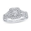 Thumbnail Image 1 of Previously Owned Vera Wang WISH 1ct tw Princess/Round Diamond 14K White Gold