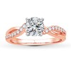 Thumbnail Image 3 of Previously Owned Diamond Engagement Ring Setting 1/6 ct tw 14K Rose Gold