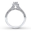 Thumbnail Image 2 of Previously Owned Diamond Engagement Ring 1 ct tw Marquise/Round 14K White Gold